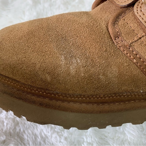 UGG 1118570 Men\'s Chestnut Brown Neumel SnapBack Tan Suede Boots Size 10 main image 4